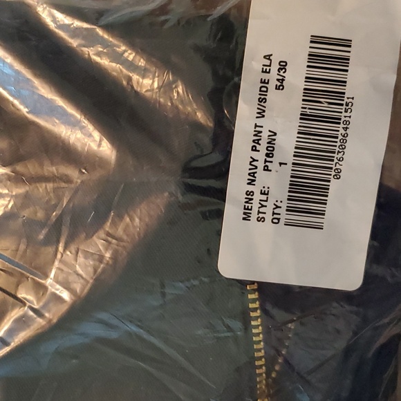 Red Kap Men's Elastic Insert Work Pant -NAVY 54 x 30 NEW Wrinkle free stain free - Picture 9 of 9